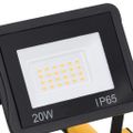 vidaXL LED reflektor s rukoväťou 2x20 W teplé biele svetlo