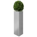 vidaXL Záhradné kvetináče 2 ks trojuholník 30x26x75cm pozinkovaná oceľ