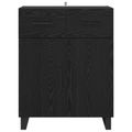 vidaXL Servírovacia skriňa Čierny dub 69,5 x 34 x 90 cm