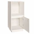 vidaXL Komoda biela 38x35x80 cm borovicový masív