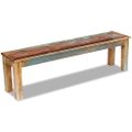 vidaXL Lavička, recyklovaný masív 160x35x46 cm