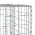 vidaXL Gabiónový kôš s krytom 900x100x200 cm pozinkované železo