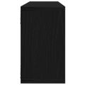 vidaXL Stenné police 4 ks Čierny dub 80 x 15 x 26 cm Kompozitné drevo
