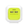 Predlžovací kábel 4G ORNO OR-AE-13144 (GS)/L, 4x 230V, 2x USB nabíjací, prívod 1,4 m, farba limetka
