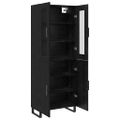 vidaXL Highboard 2 ks Čierny dub 69,5 x 34 x 180 cm Kompozitné drevo