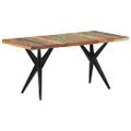 vidaXL Jedálenský stôl 160x80x76 cm recyklovaný masív