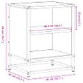 vidaXL Nočné stolíky 2 ks čierne 40x31x50 cm kompozitné drevo+kov