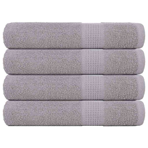 vidaXL Uteráky FROGN 4 ks sivé 100x200 cm 360 g/m²