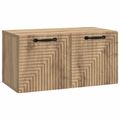 vidaXL Nástenná TV skrinka 59,5 x 31 x 30 cm Dub artisan