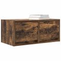 vidaXL TV stolíky 2 ks dymový dub 60x31x25,5 cm spracované drevo