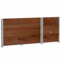 vidaXL Paletové ohrádky 3 ks hnedé 100x50 cm borovicový masív