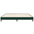 vidaXL Box Spring Posteľ bez matraca Tmavo zelená 200x210 cm Zamat