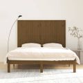 vidaXL Nástenné čelo postele medovohnedé 166x3x110 cm masívna borovica