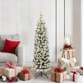 vidaXL Umelý vianočný stromček Zelená 150 cm PVC, oceľ a plast