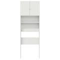 VidaXL Skrinka na práčku Biela 64x24x190 cm Engineered Wood