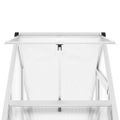 vidaXL Skleník so základovým rámom strieborný 169x58x202 cm hliník