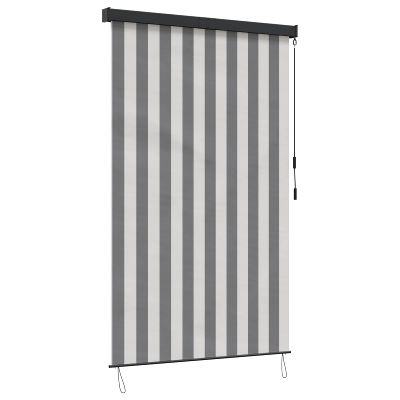 vidaXL Roleta Antracitová a biela 60 x 250 cm Textil a hliník