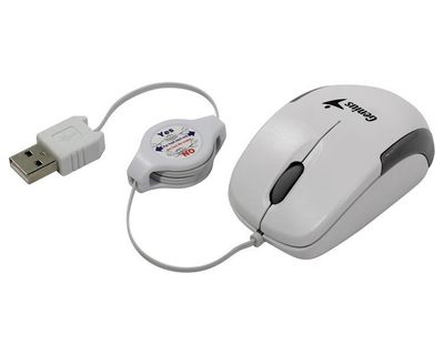 GENIUS Micro Traveler V2/ drátová/ 1200 dpi/ USB/ biela