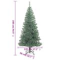 vidaXL Umelý vianočný stromček so snehovými vločkami zelený 240 cm