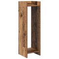 vidaXL Stojan na rastliny Staré drevo 30 x 30 x 100 cm