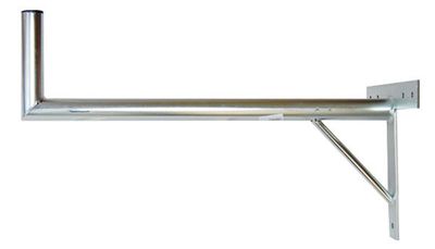 Anténny držiak 100 na stenu sa vzperou priemer 42mm výška 16cm žiar.