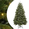 vidaXL Umelý Sklápací Vianočný Stromček Zelená 270 cm PVC a oceľ