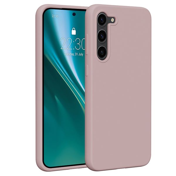 Etteri Silicone puzdro na Samsung Galaxy S23 Plus svetloružové