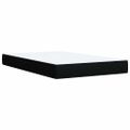 vidaXL Boxspring posteľ s matracom čierna 120x190 cm látka