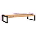 vidaXL Kúpeľňová polica Hnedá 120 x 50 x 23 cm Pevné drsné mango drevo