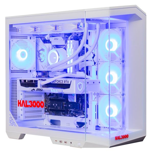 HAL3000 Master Gamer Ultimate-K White / Intel Core Ultra 7 270K/ 32GB DDR5/ RTX 5070 Ti/ 2TB PCIe4 SSD/ WiFi/ W11 Intel Core Ultra 7 270K Plus, GeForce RTX 5070 Ti 16GB, 32GB DDR5 6000MHz, 2TB NVMe SSD, WiFi 7, Thunderbolt 4, Windows 11