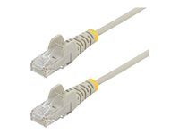 Startech 1,5 m tenký LSZH CAT6 Ethernet kábel, 10 Gigabit Snagless RJ45 100W PoE Patch Cord, CAT 6 10GbE UTP Network Cable so zosilnením, sivý, ETL, Low Smoke Zero Halogen - kategória 6 - 28AWG (N6PAT150CMGRS) - Patch kábel - RJ-45 (M) do RJ-45 (M) - 1,5 m - CAT 6 - prevedenie bez hrbolčeka - sivá