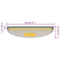 vidaXL Schodové rohože 10 ks 56x17x3 cm svetlosivé polkruhové
