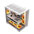Počítačová skriňa DarkFlash C280 (biela) + 7 ventilátorov