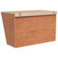 vidaXL Kŕmidlo na seno pre králiky 37x18,5x23 cm jedľový masív
