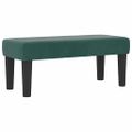 vidaXL Posteľ s pružinovým rámom Tmavozelená 200 x 100 cm Zamat
