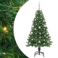 vidaXL Umelý vianočný stromček Zelená 150 cm PVC a Oceľ a Plast