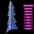 vidaXL Vianočný stromček 160 LED Studená Biela 150 cm Akryl