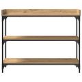 vidaXL Konzolový stôl dub artisan 100 x 30 x 80 cm