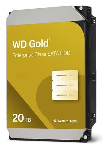 HDD 20TB WD203KRYZ Gold 512MB SATAIII Pevný disk, interní, 20TB, SATA III, 3,5", 7200rpm, 512MB