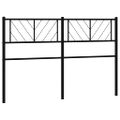 vidaXL Kovové náhradné čelo postele čierne 120 cm