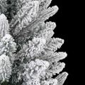 vidaXL Umelý vianočný stromček Biela 150 cm PVC a plast a oceľ a PE