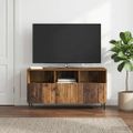 vidaXL TV skrinka Staré drevo 102 x 34,5 x 50 cm Kompozitné drevo