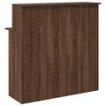 vidaXL Recepčný stôl hnedý dub 100x50x103,5 cm kompozitné drevo