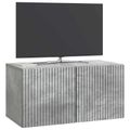 vidaXL Nástenná TV skrinka Nástenný Betónovo sivá 59,5 x 31 x 30 cm