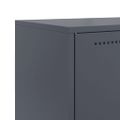 vidaXL Komoda antracitová 68,5x38,5x123,5 cm oceľ