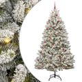 vidaXL Umelý Sklápací Vianočný Stromček 300 LED Zelená a biela 270 cm