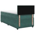 vidaXL Posteľ boxspring s matracom Tmavozelená 80 x 200 cm Zamat