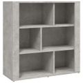 vidaXL Komoda betónovo sivá 80x30x80 cm spracované drevo