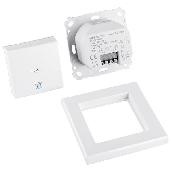 Homematic IP Kombinovaný senzor - CO2 , teplota, vlhkost (230V) - zápustná montáž - HmIP-SCTH230