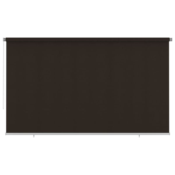 vidaXL Vonkajšia zatemňovacia roleta 400x230 cm hnedá HDPE